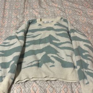 zebra print sweater